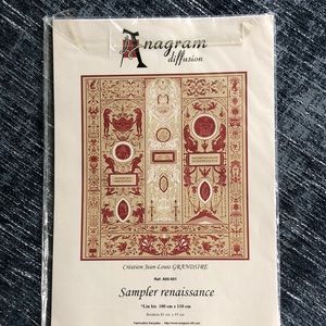 Anagram Diffusion cross stitch pattern - sampler renaissance